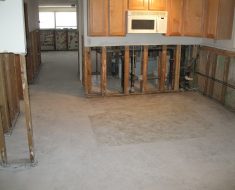 Demolition and drying process water damage remediation process by PuroClean Property Restoration Specialists Chicago IL