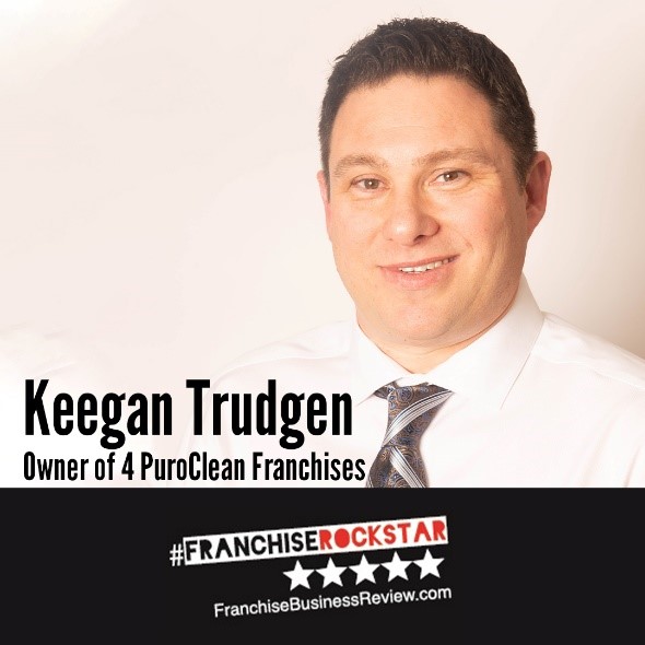 PuroClean Franchise Owner, Keegan Trudgen, Named 2019 Franchise Rock Star By Franchise Business Review