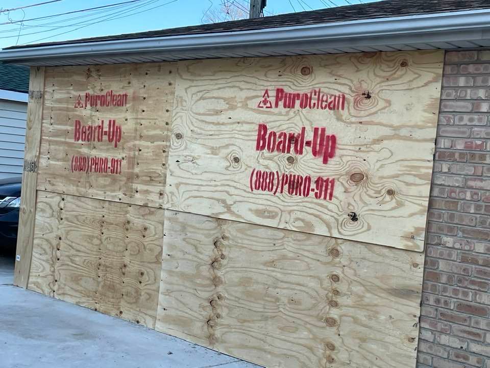 PuroClean Provides Garage Board Up Service after Car Crashes Through Home