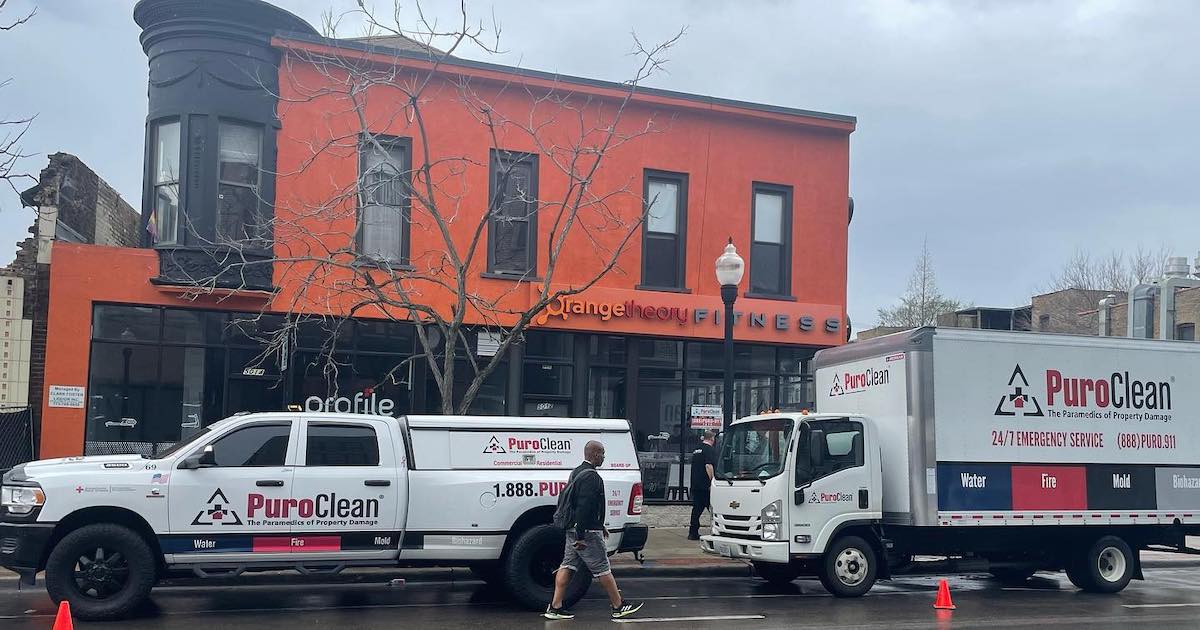 PuroClean Water and Fire Damage Restoration at Chicago and Northbrook Fitness Centers