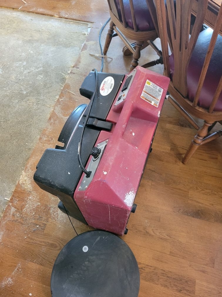 Restoration and drying process due to water leak. 