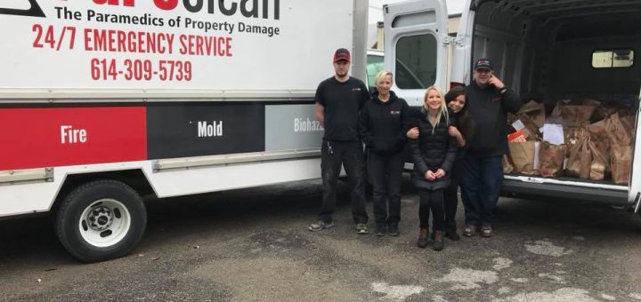 Columbus Restoration Company Team on the Job