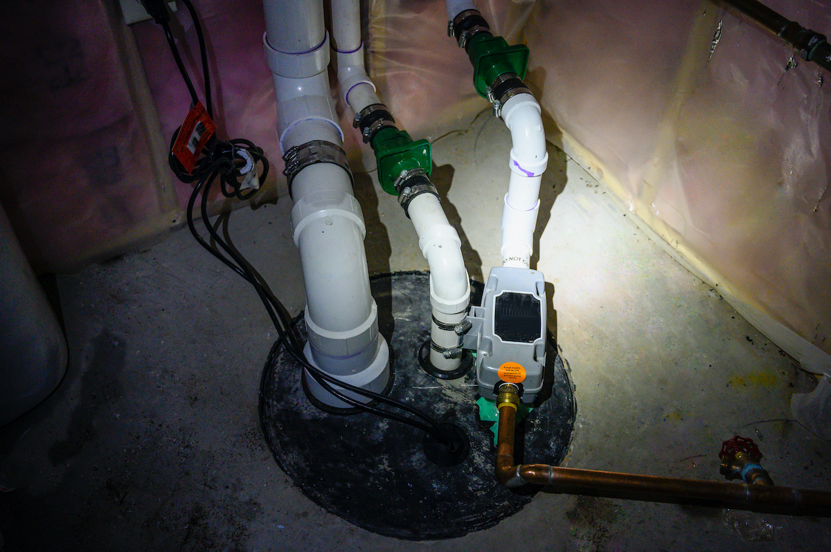 flooded sump pump