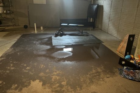 The sump pump malfunctioned.