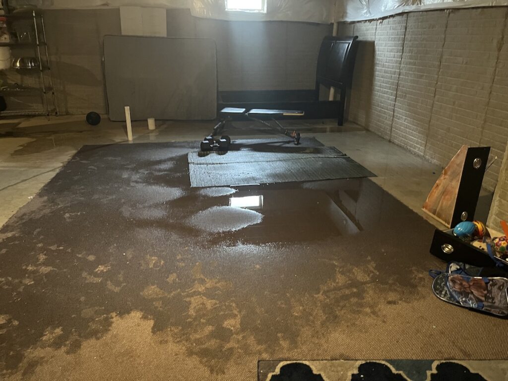 The sump pump malfunctioned.