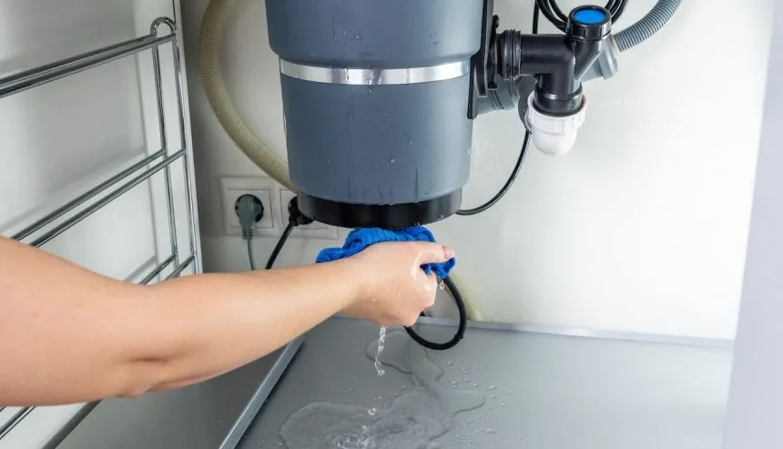 water leaking out of a household appliance