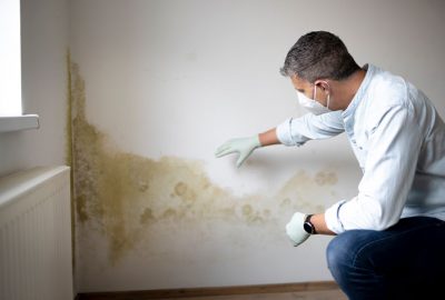professional mold removal technicians inside residential home Covington Louisiana