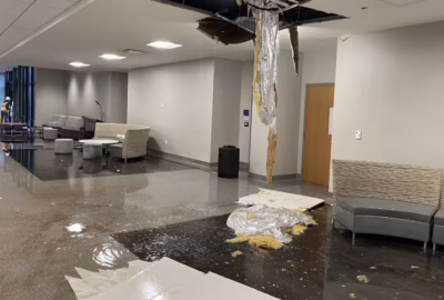 Overnight water damage from a burst pipe flooding the interior of a Covington LA home while occupants slept requiring emergency water restoration response
