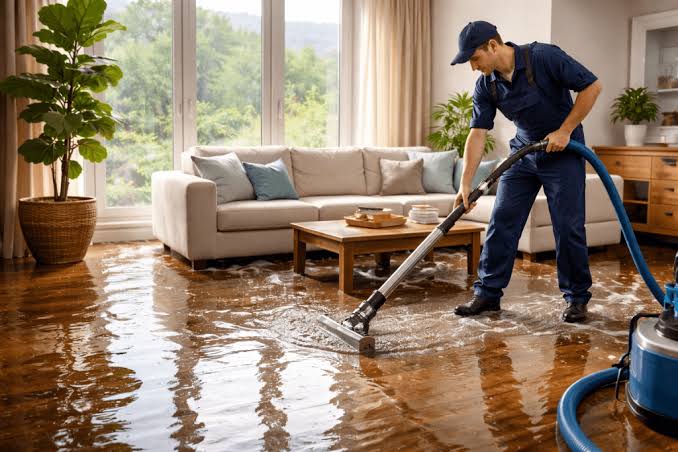 PuroClean Emergency Restoration technicians performing emergency water restoration in Mandeville LA"