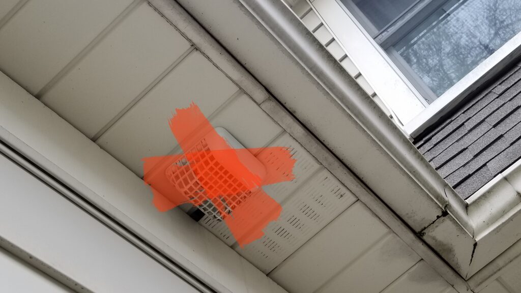 soffit exhaust exit