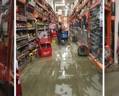 PuroClean Cranford Water Mitigation Restoration job on a flooded store