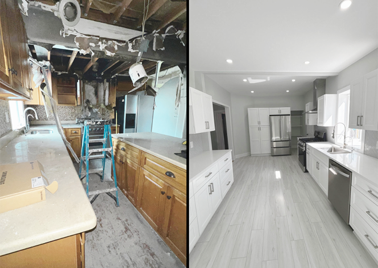 property reconstruction after kitchen fire
