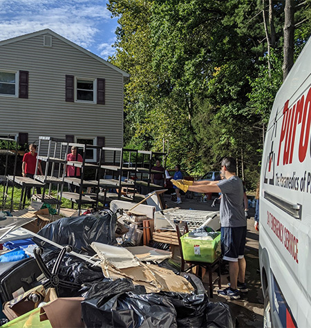 sorting home contents after a flood