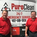 John Gudenrath and Chris Paul, owner of PuroClean Restoration Services