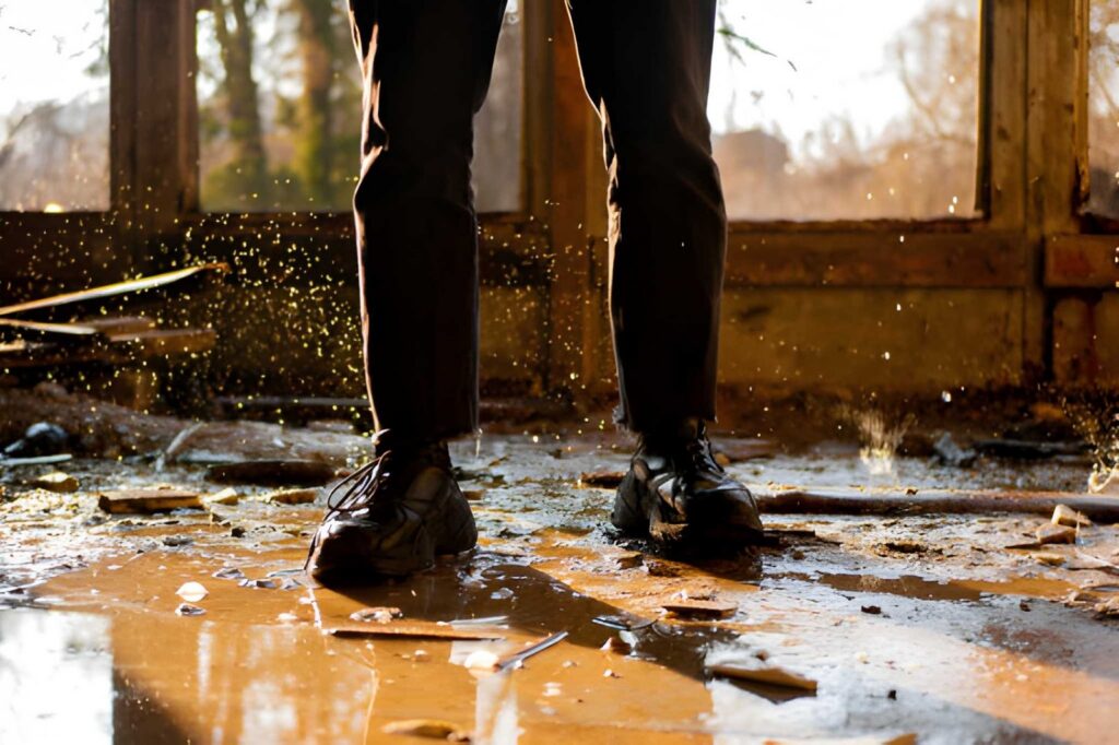 Is it safe to stay in my house after water damage?