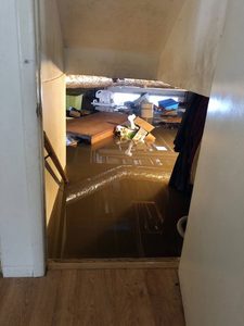 basement water damage restoration in Davenport