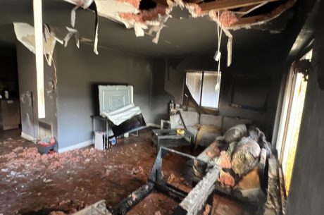 Fire damage to a Davie home as a result of an electrical fire