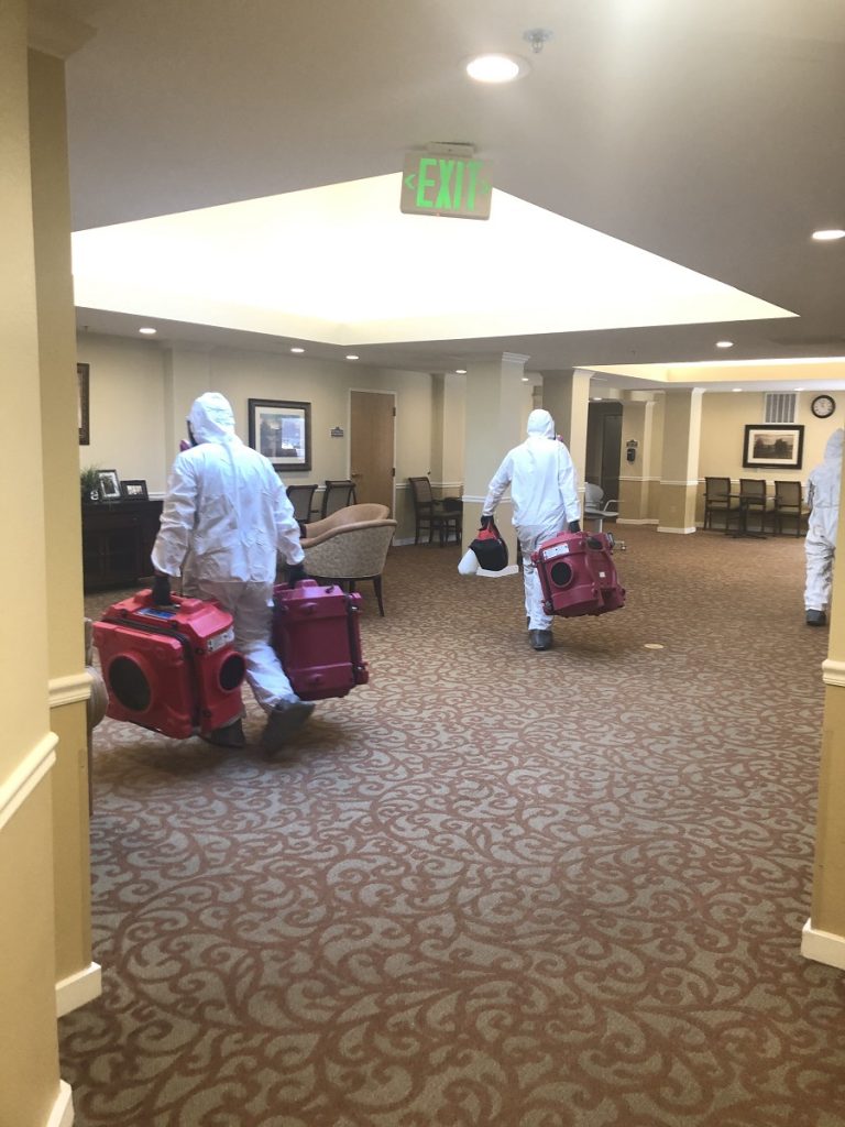 COVID-19 Cleaning senior living facility Denver