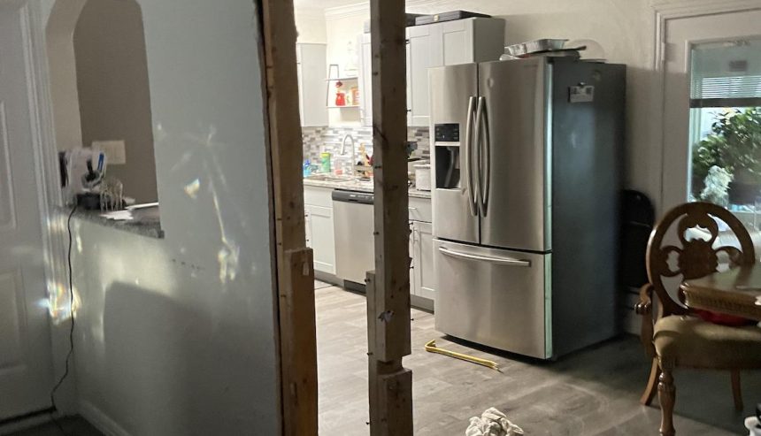 We are in the process of the water damage restoration.