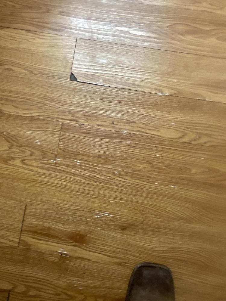 We had to pull up the affected laminate after a water loss