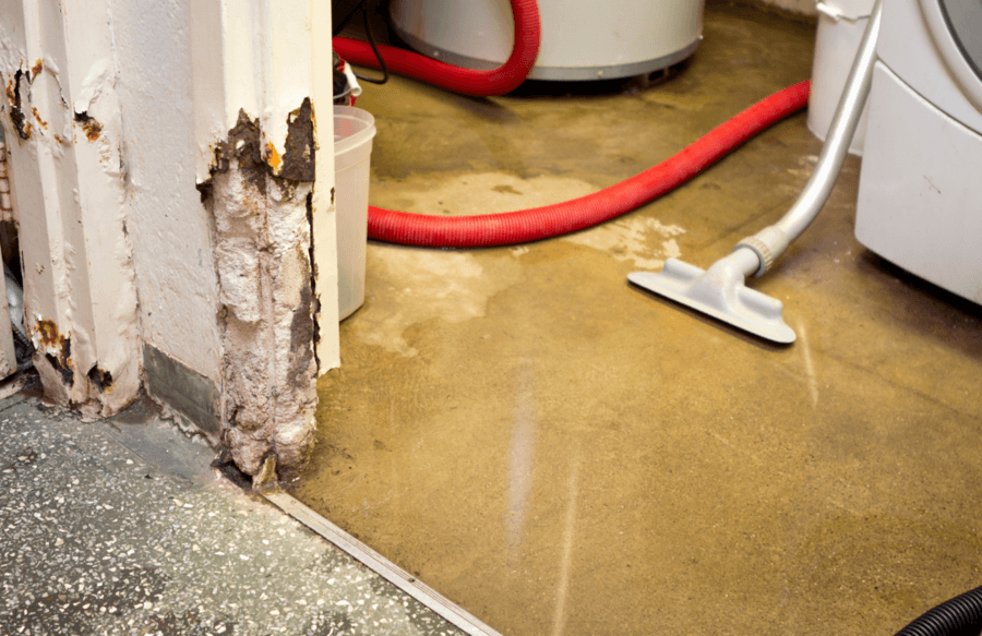 water damage cleanup in McKinney, TX