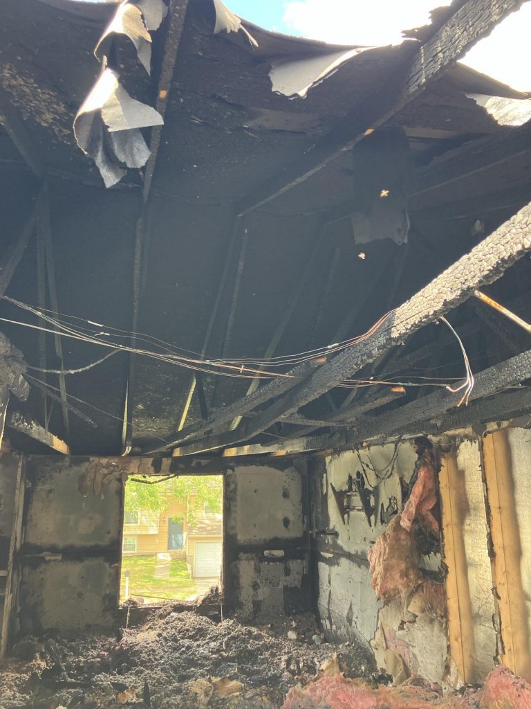 Fire damage clean up in Columbus