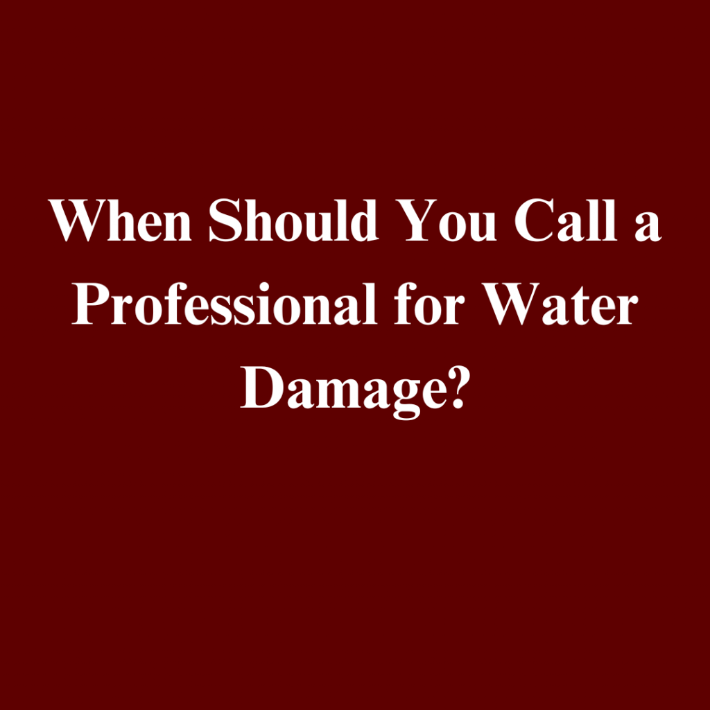 water mitigation vs water restoration in columbus