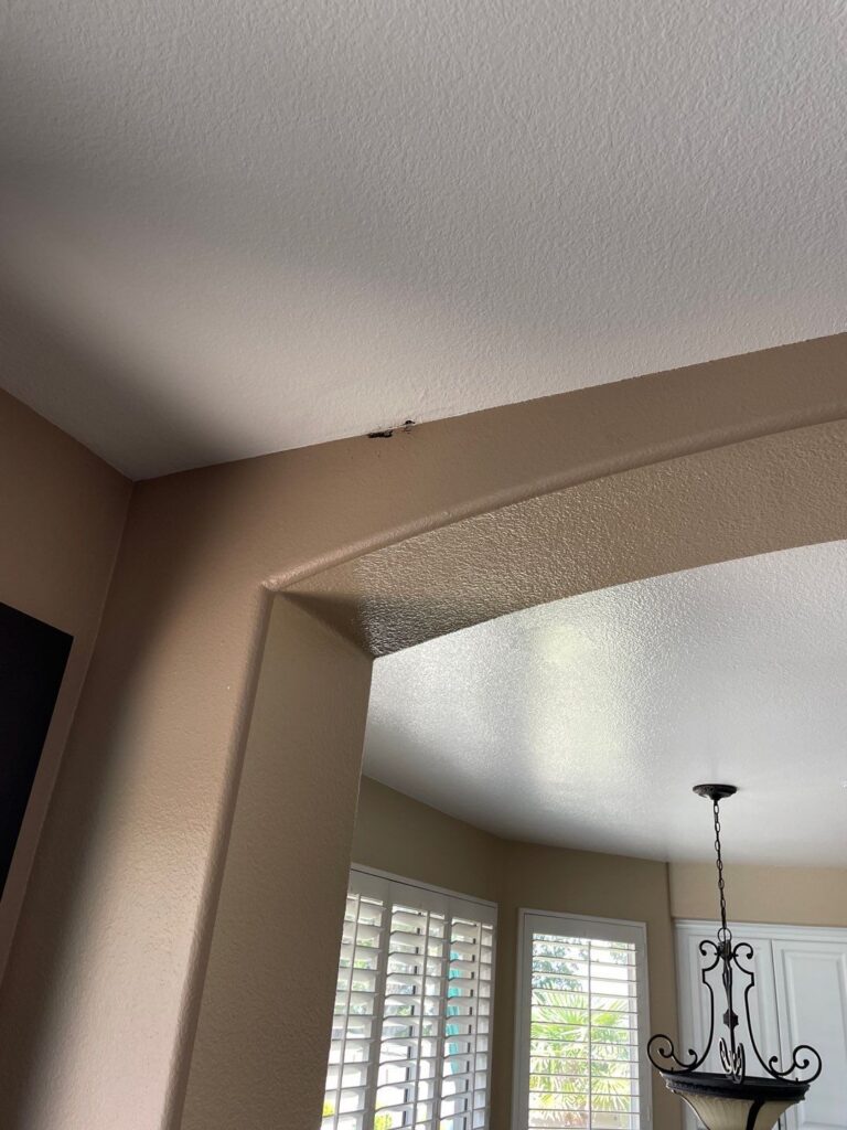 The leak called for emergency restoration.