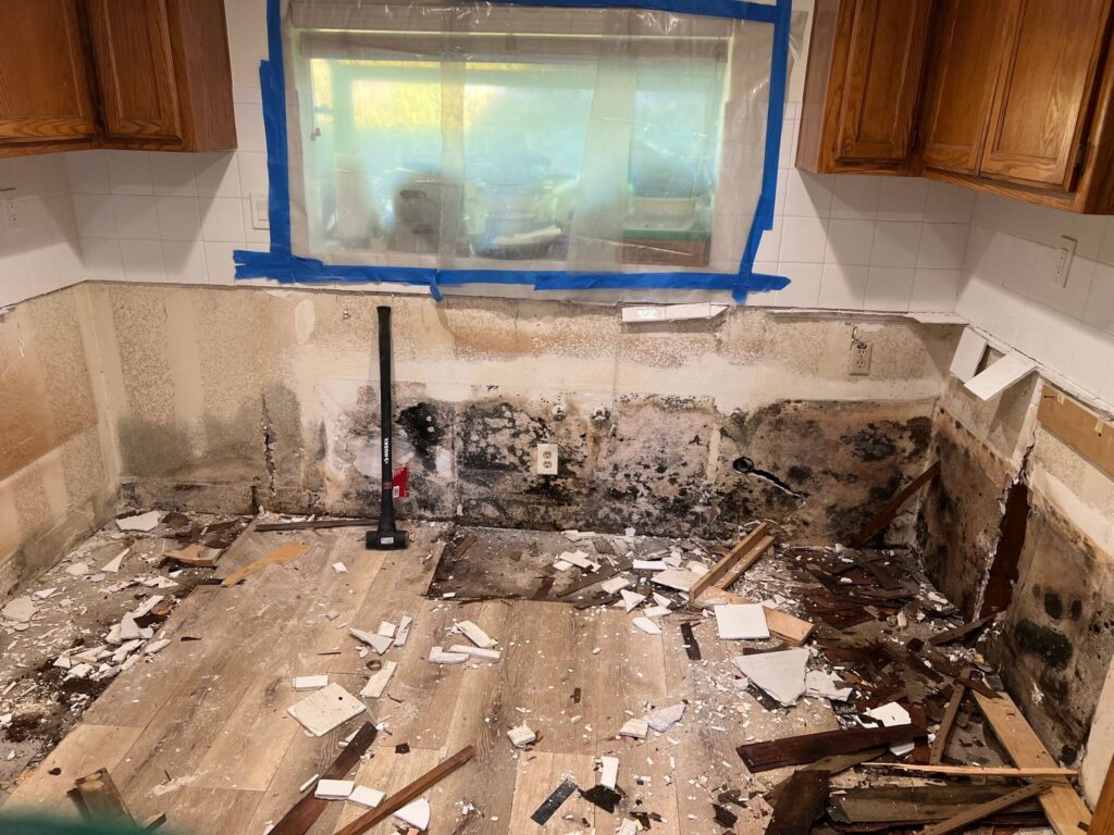 water damage in home