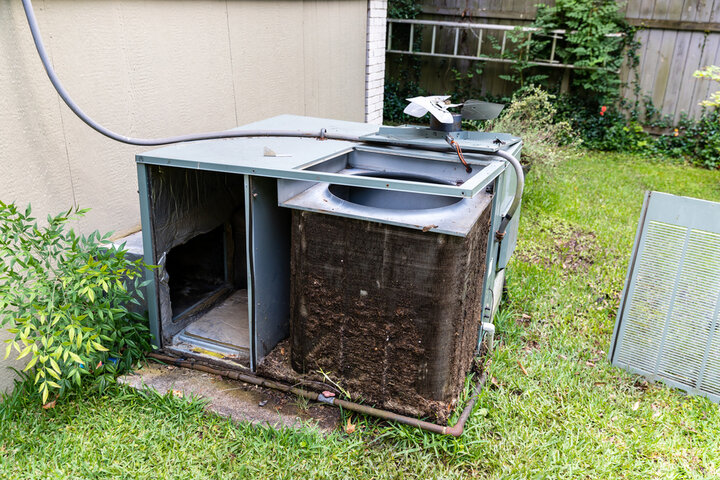 Dirty HVAC system.