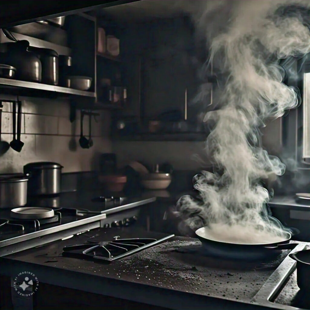 smoke in the kitchen