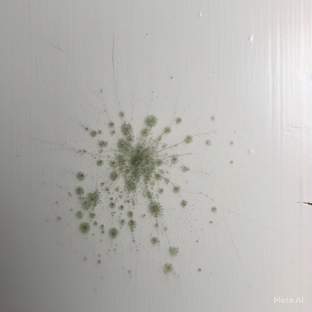 Mold Growth on white wall