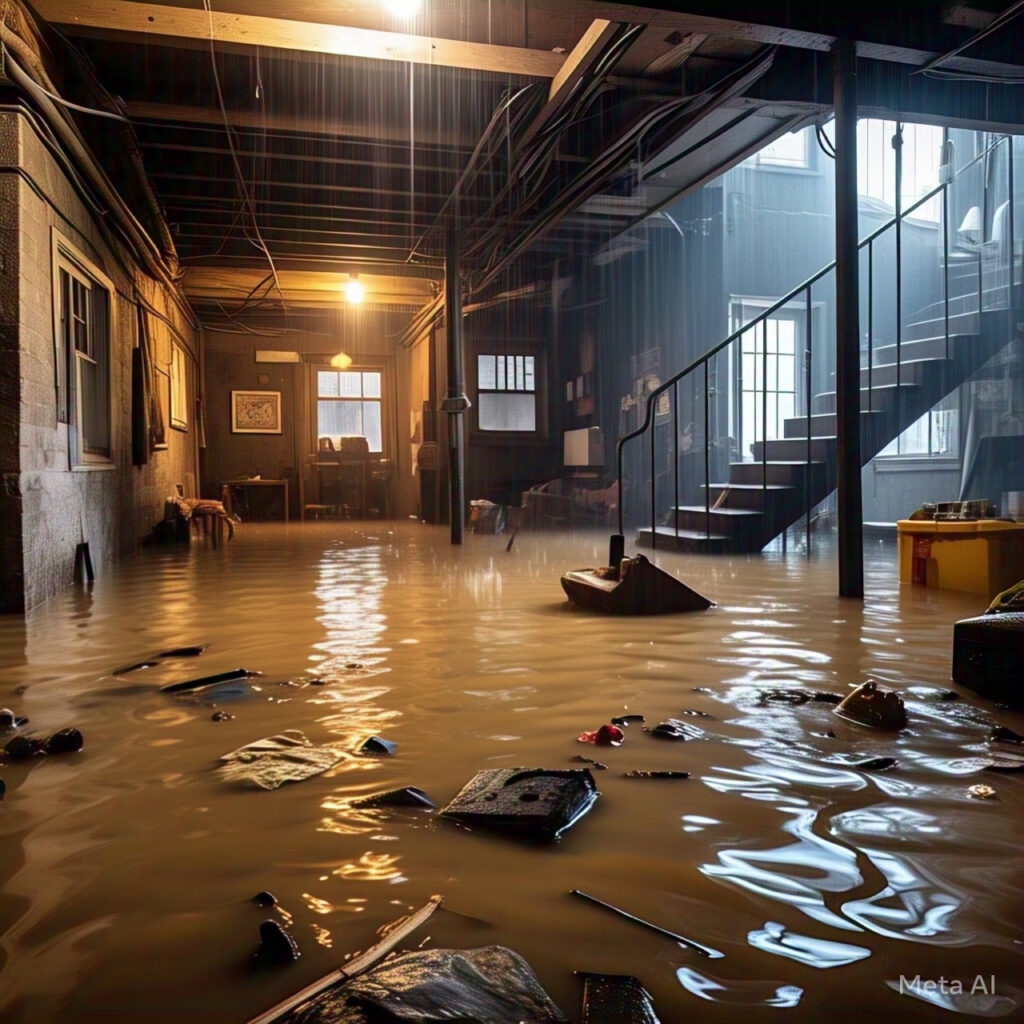 Flooded basement
