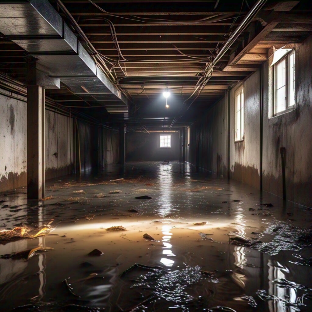 Flooded basement