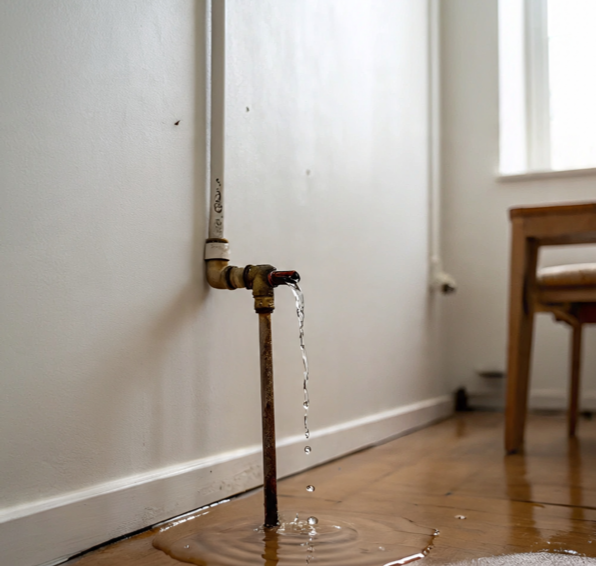 Leaky Pipe - Water damage restoration in Indiana