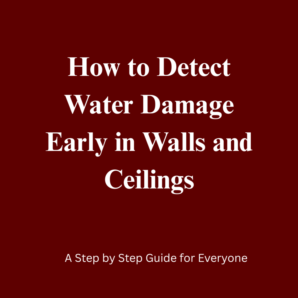How to Detect Water Damage Early in Walls and Ceilings