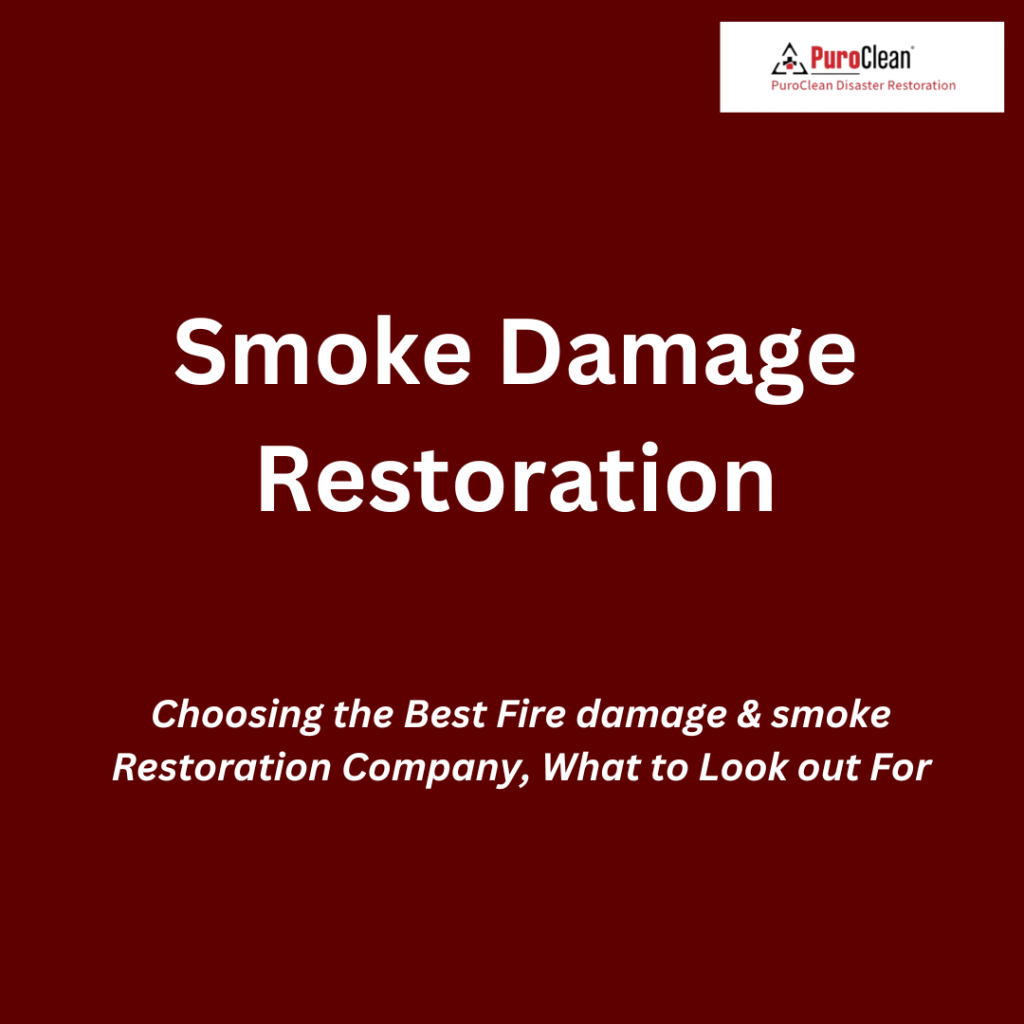 smoke damage (fire damage restoration) smoke odor removal in Indiana