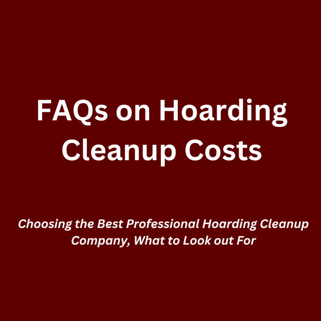 Hoarding Cleanup cost - Hoarding cleaning company in Indiana