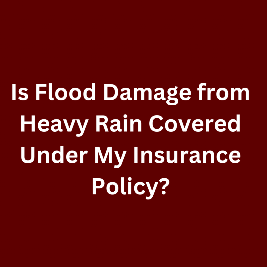 Insurance Policy - water damage repairs in Indianapolis