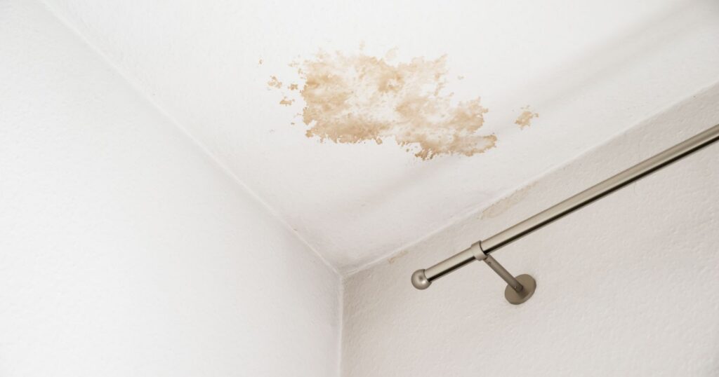 how to fix ceiling water damage