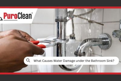 Water Damage under the Bathroom Sink