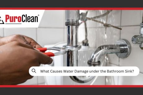Water Damage under the Bathroom Sink