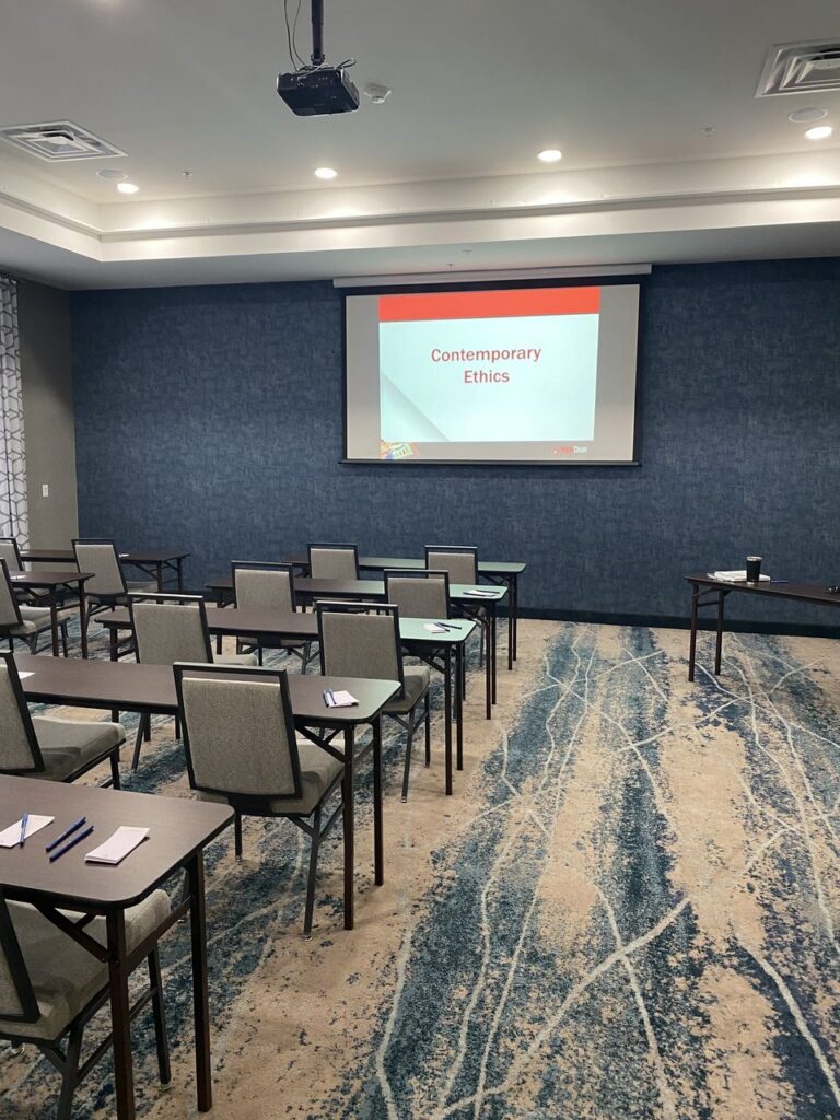 Contemporary Ethics is one of the continuing education courses we taught.