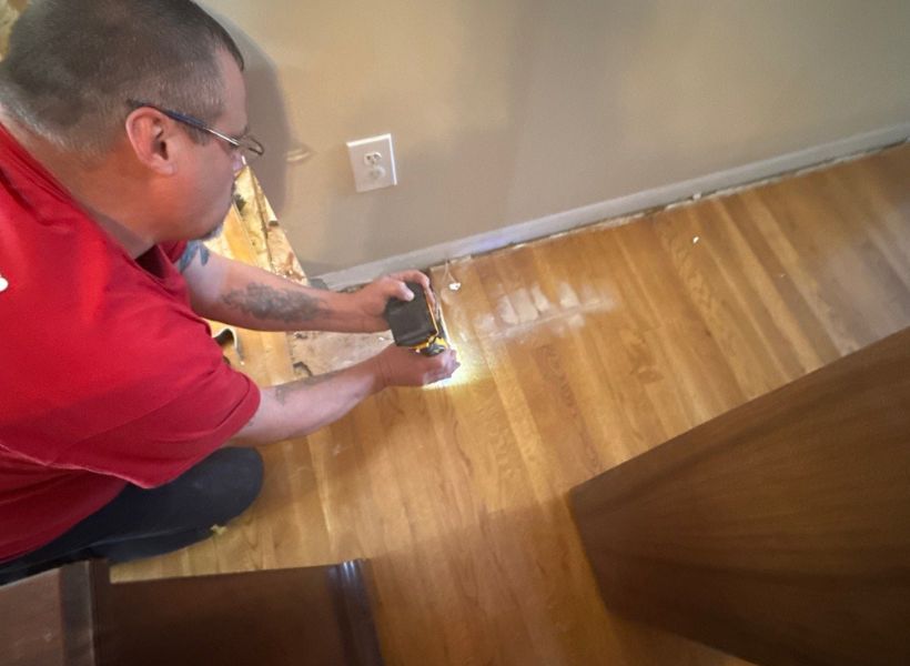 flooring inspection before water mitigation