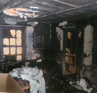 The extent of one of many fires this summer in Greer.