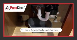 how to recognize pipe damage