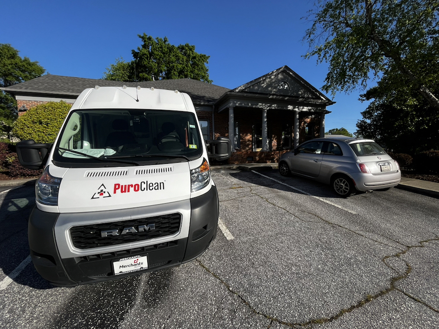 PuroClean on the job for a water loss