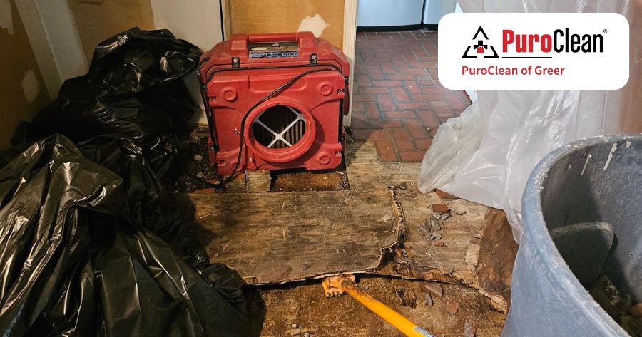 kitchen water damage