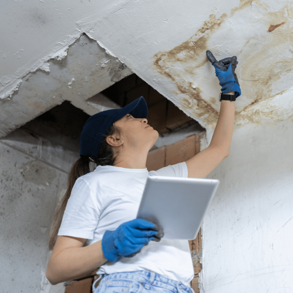 water damage inspection