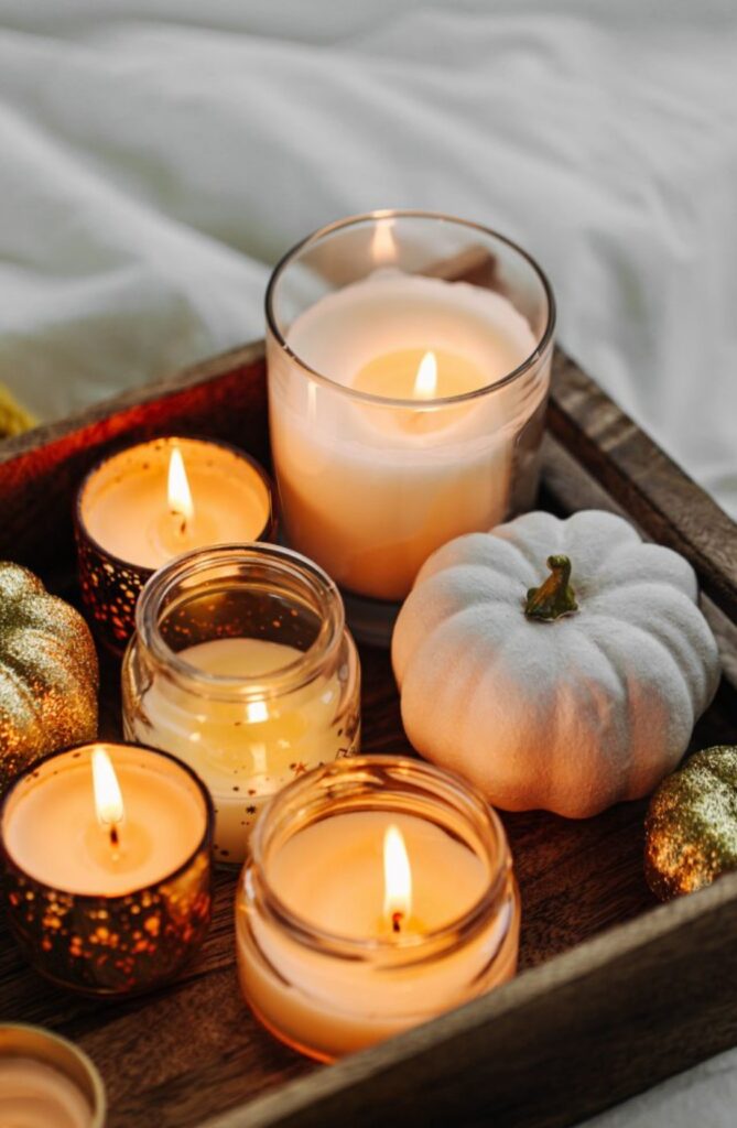 Candles, fire